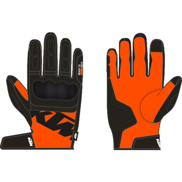 KTM Two 4 ride v3 gloves - black/green